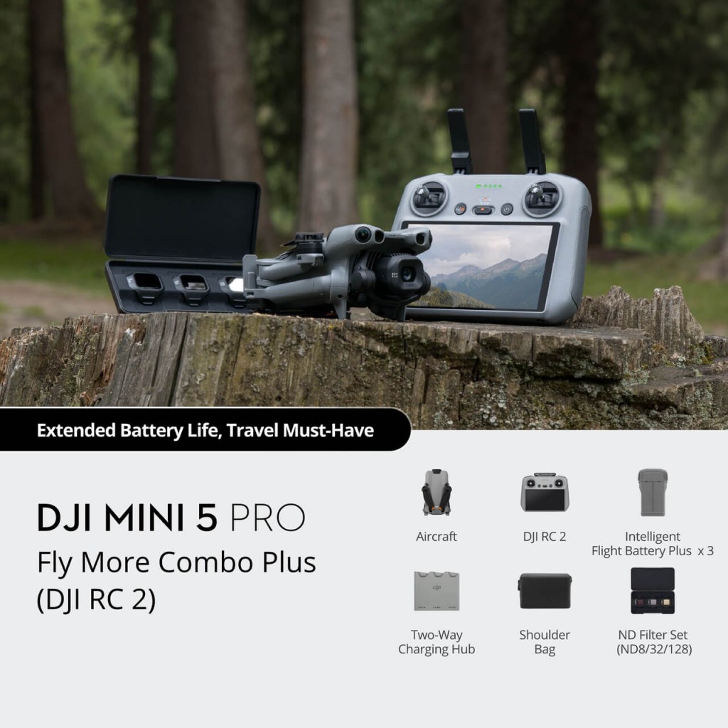 پهپاد مینی 5 پرو کمبو پلاس | DJI Mini 5 Pro Fly More Combo Plus (DJI RC 2) - Image 12